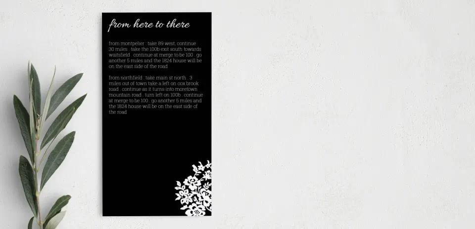 Step Information Card
