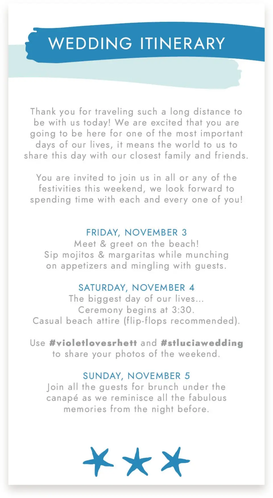 This is a  4" x 7.5" Information Cards (Pocket Invitation) called Making Waves printed in full color on Premium Smooth paper
