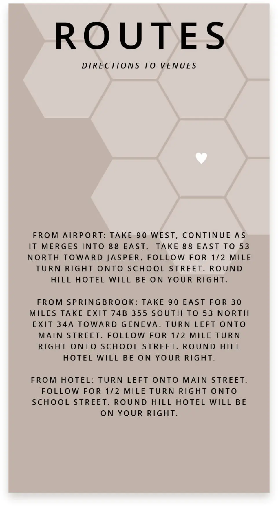 This is a  4" x 7.5" Information Cards (Pocket Invitation) called Honeycomb Sweetness printed in full color on Premium Smooth paper