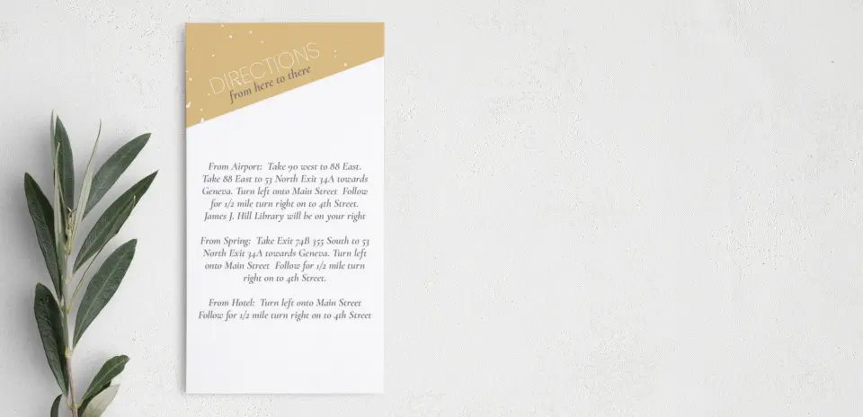 Step Information Card