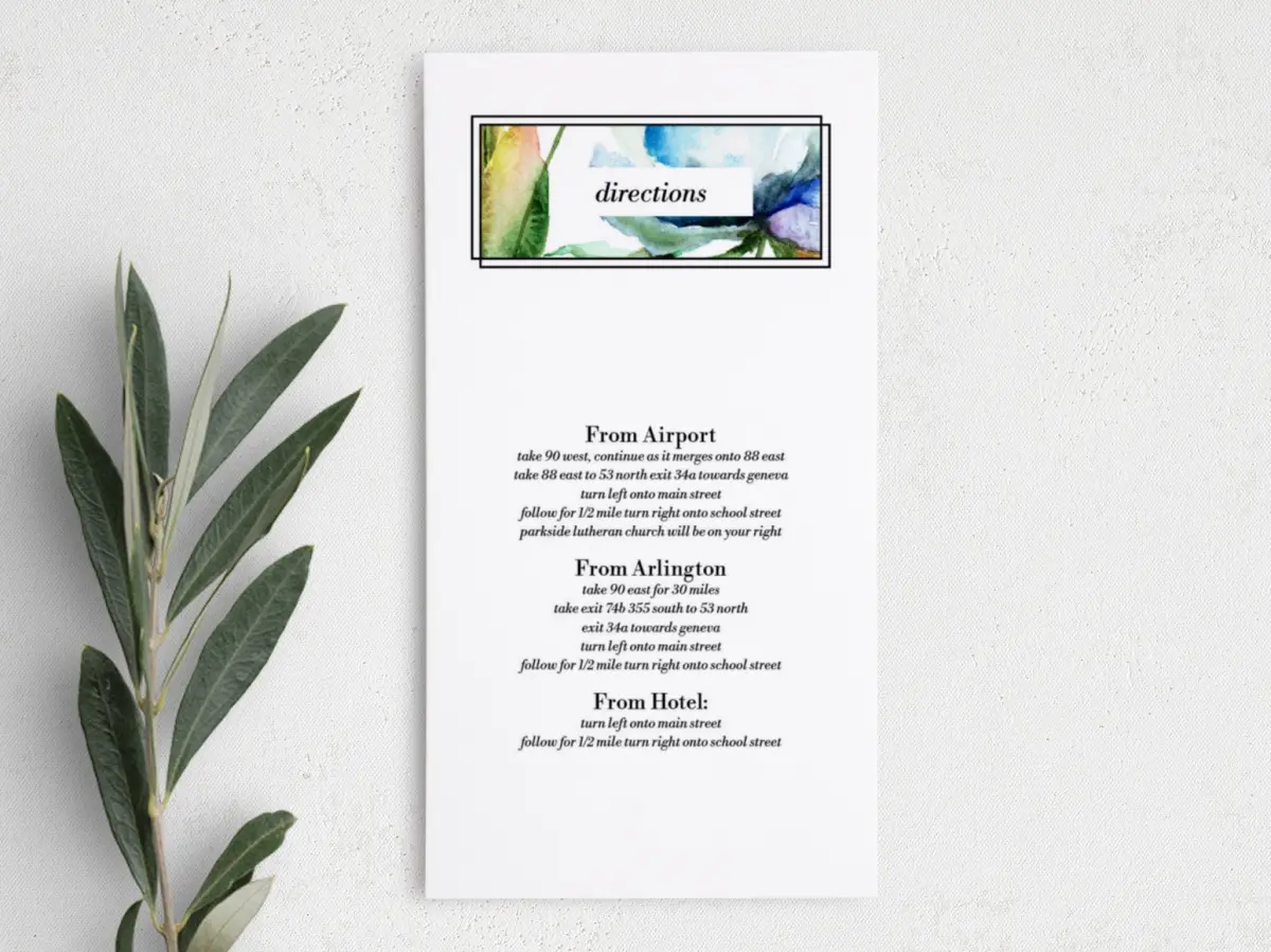 Step Information Card