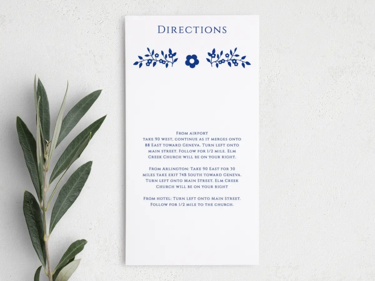 Step Information Card