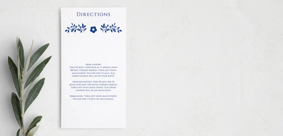 Step Information Card
