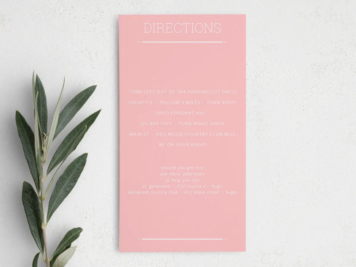 Step Information Card