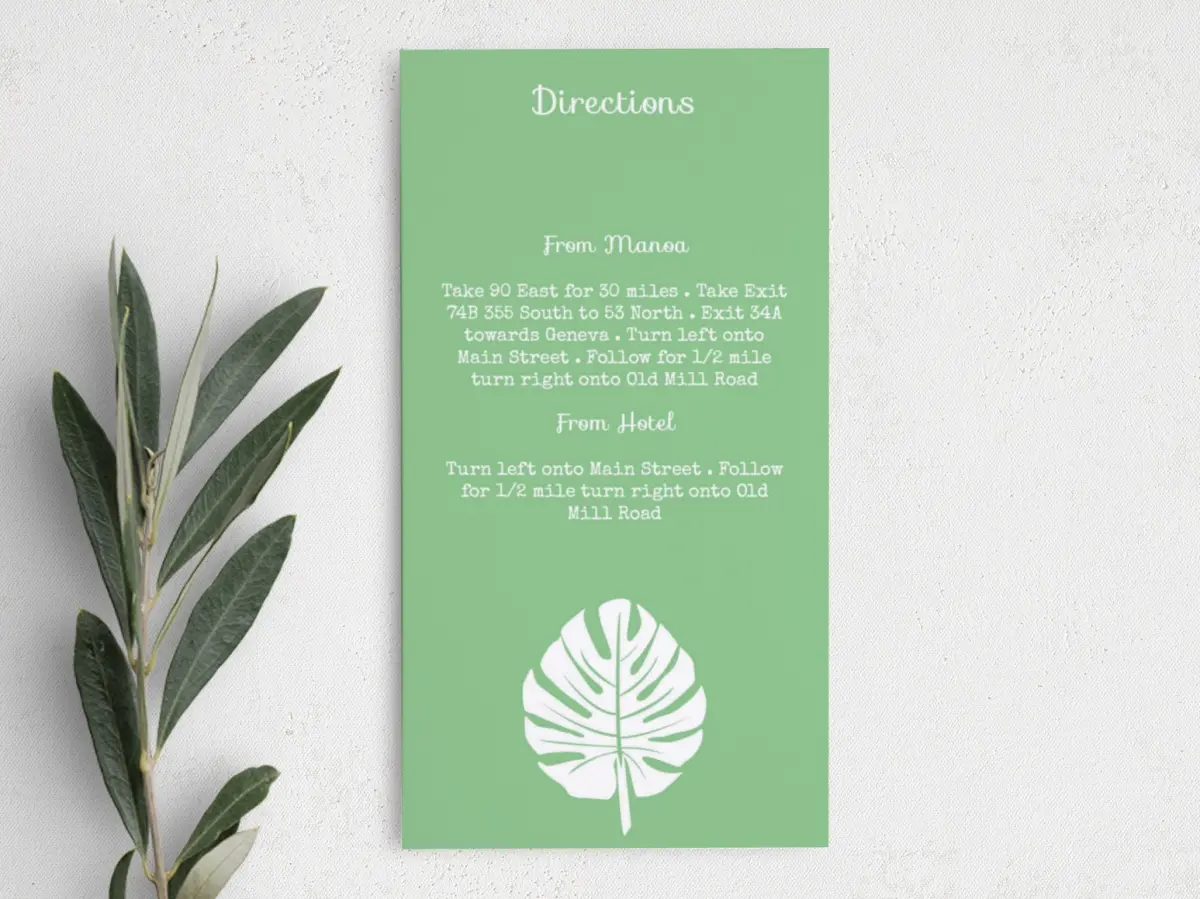 Step Information Card