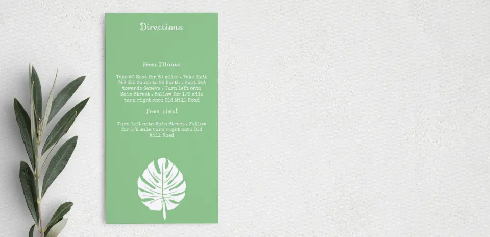Step Information Card