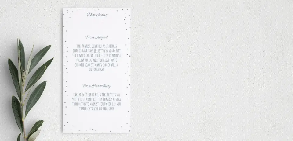 Step Information Card