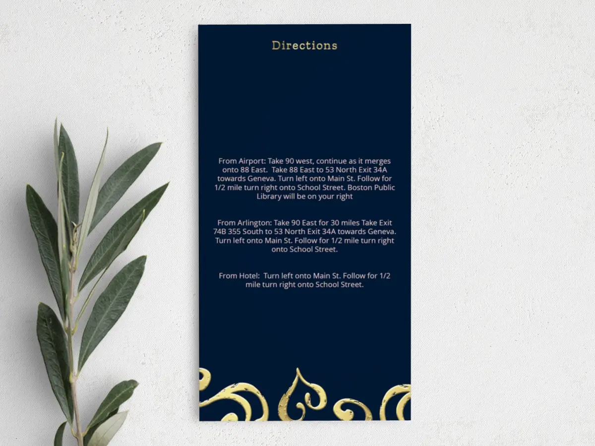 Step Information Card