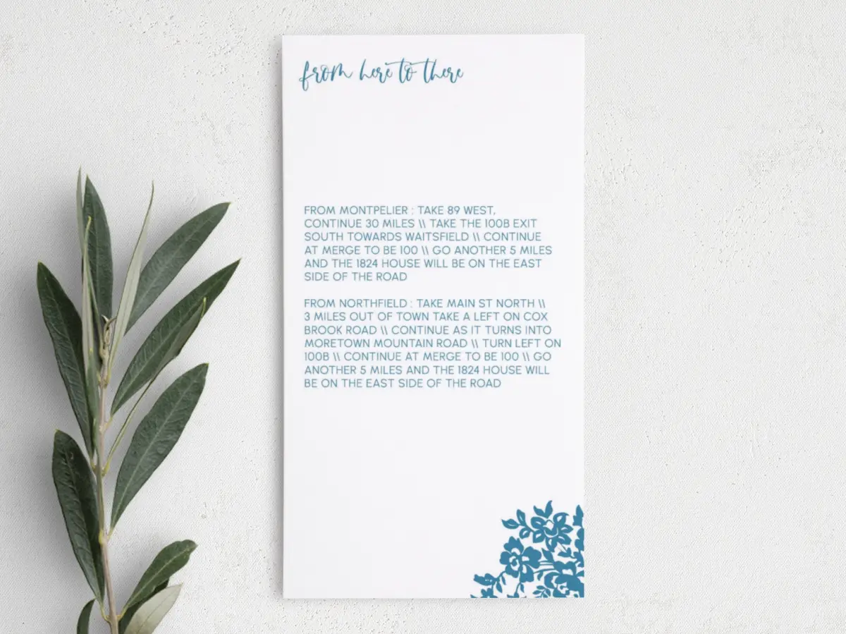 Step Information Card