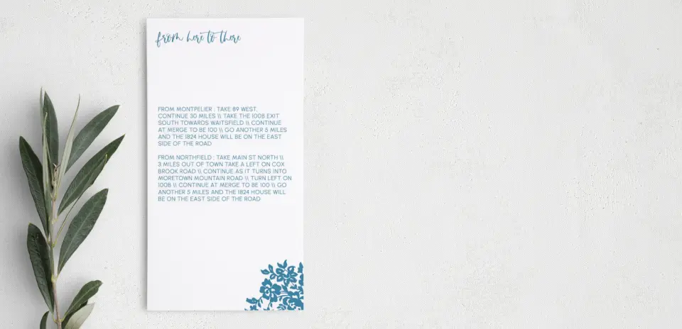 Step Information Card