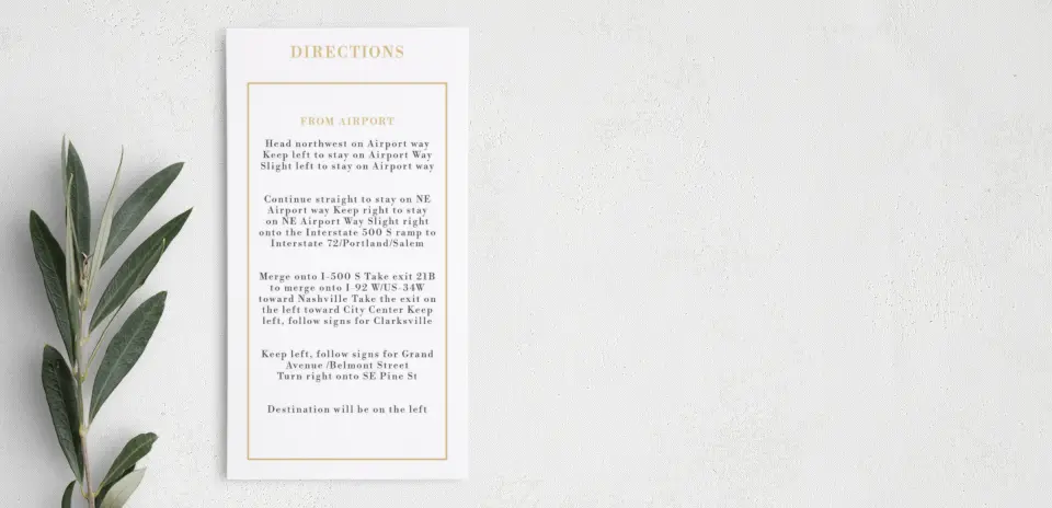 Step Information Card