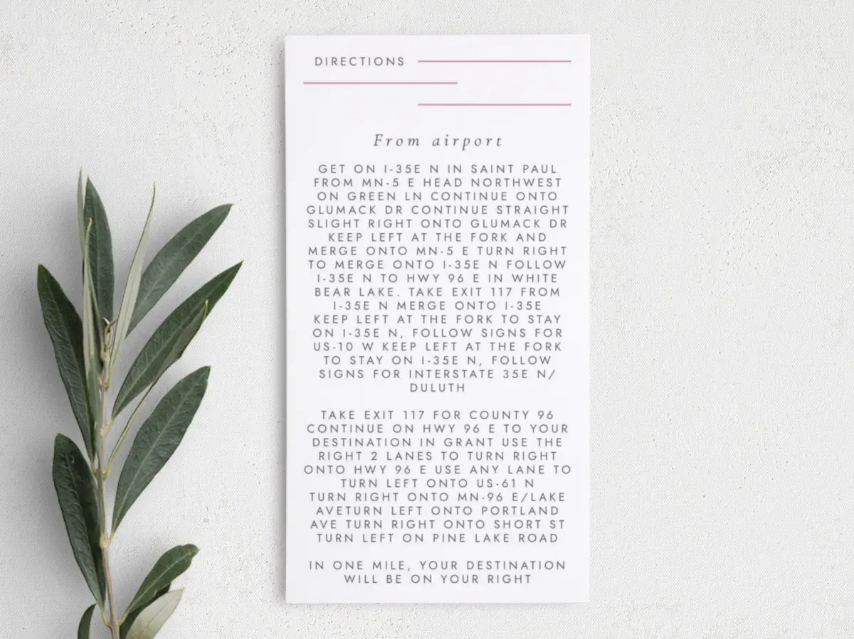 Step Information Card