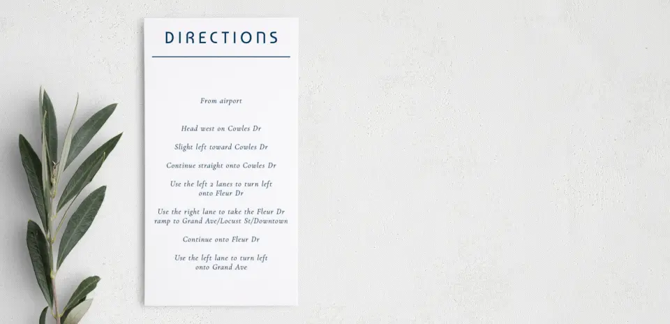 Step Information Card