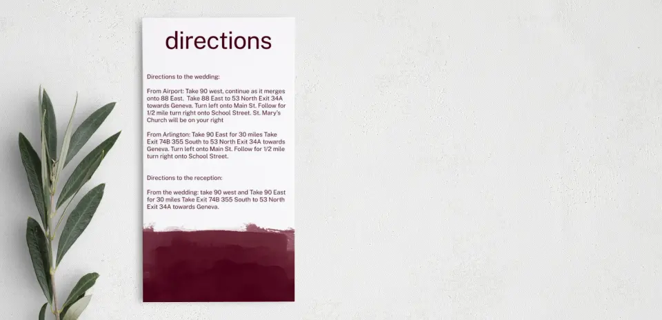Step Information Card