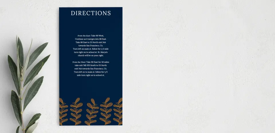 Step Information Card