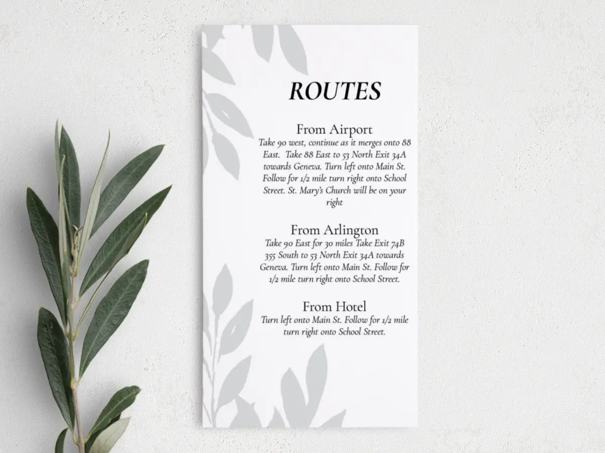Step Information Card