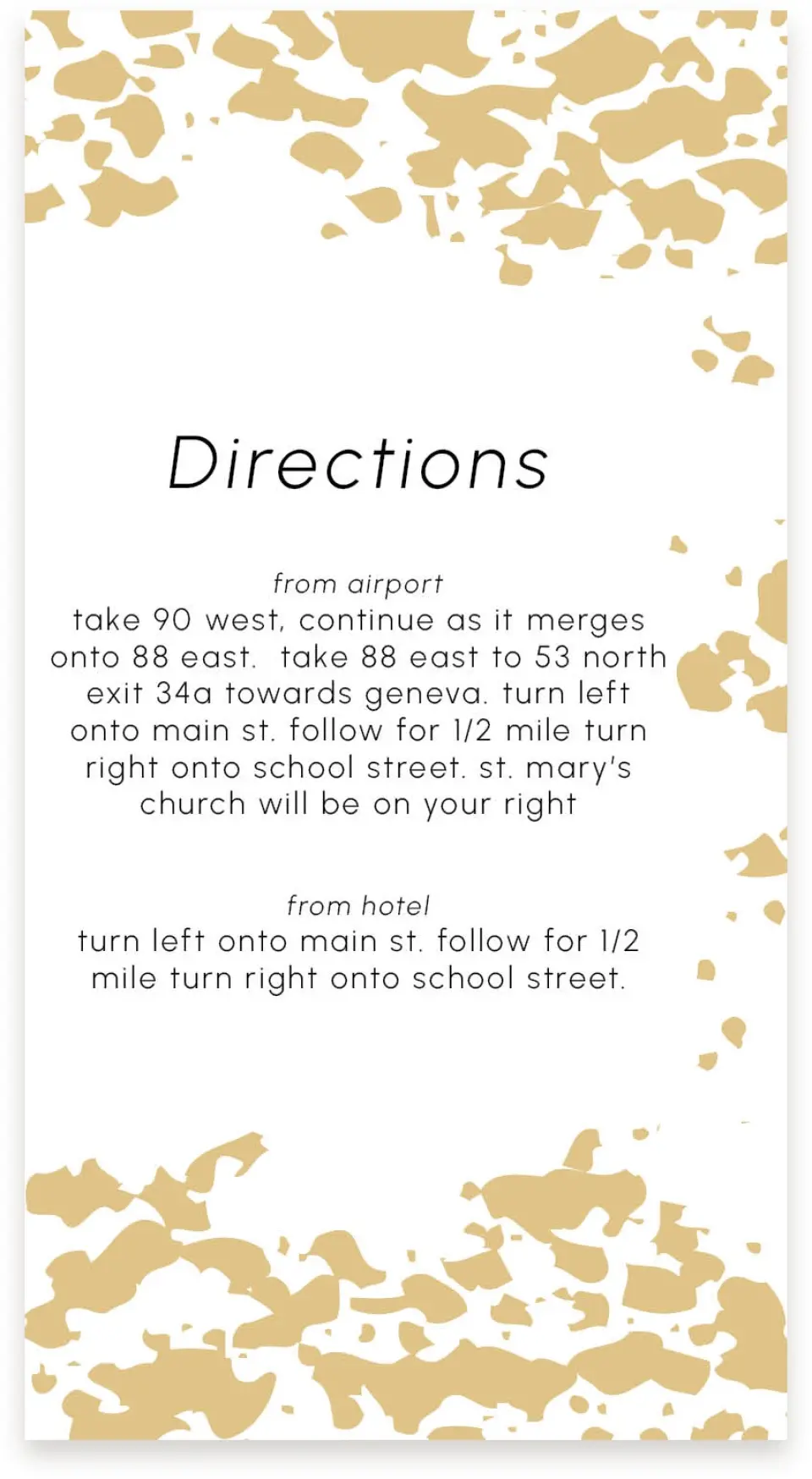This is a  4" x 7.5" Information Cards (Pocket Invitation) called Inkblot Shine printed in full color on Premium Smooth paper