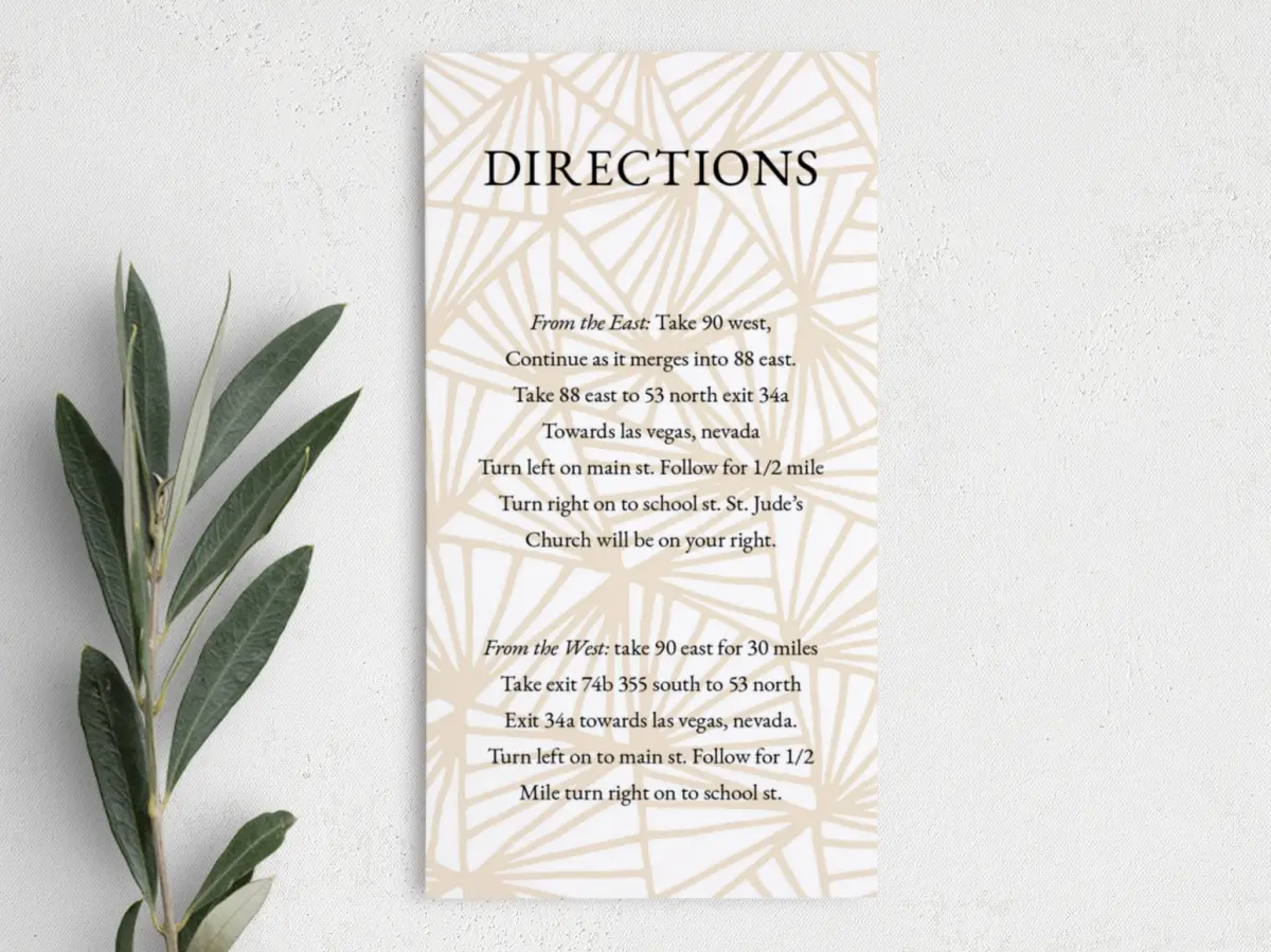Step Information Card