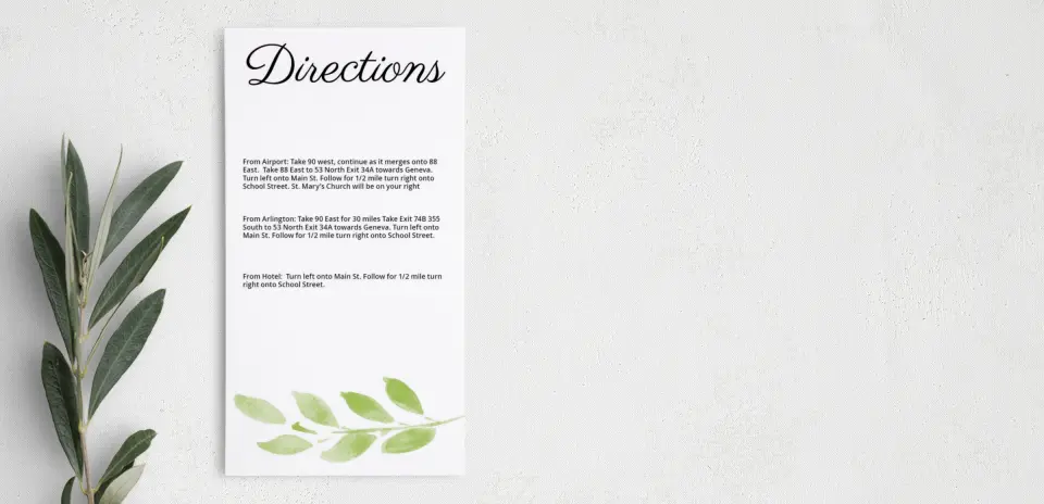 Step Information Card