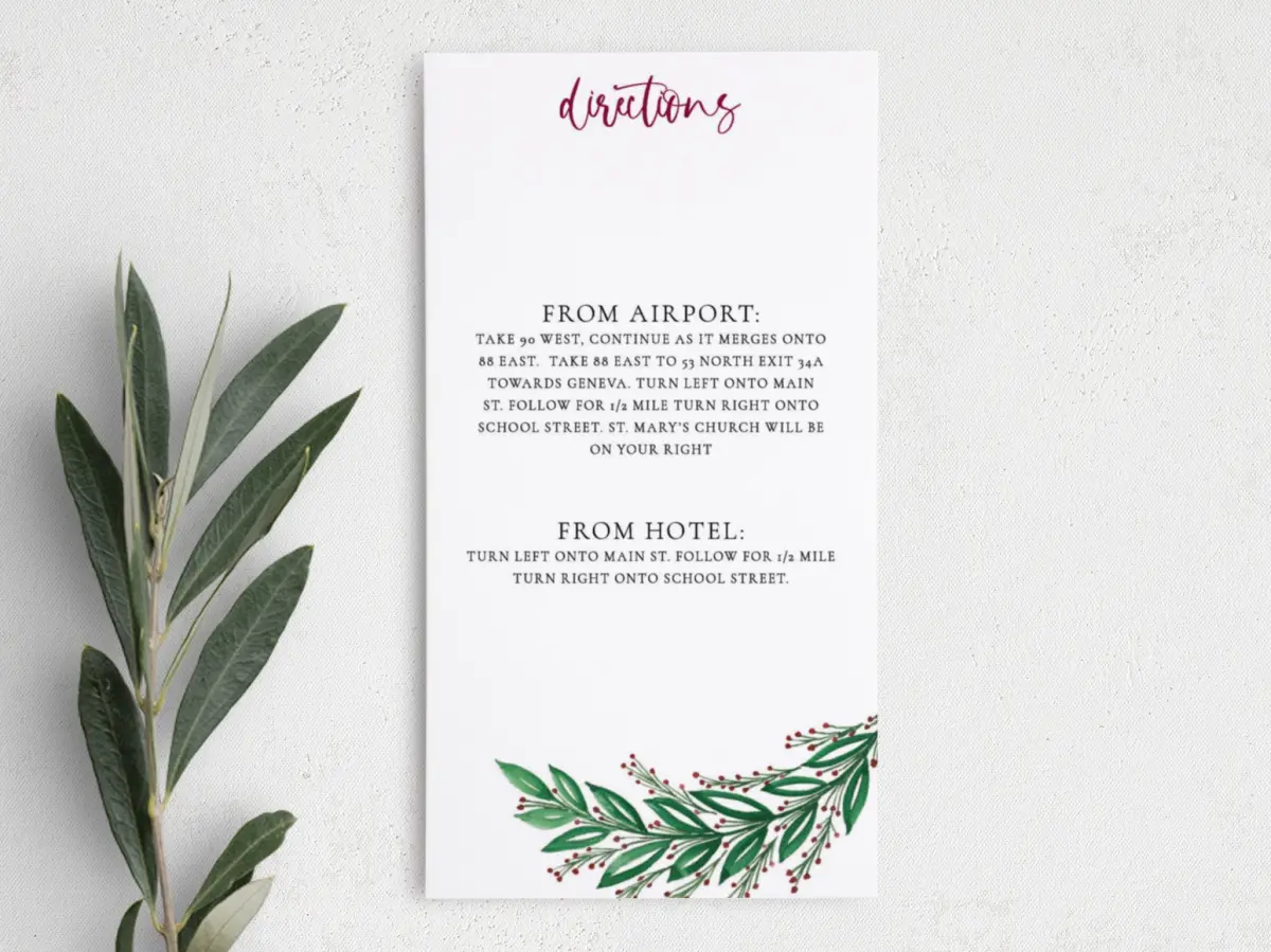 Step Information Card