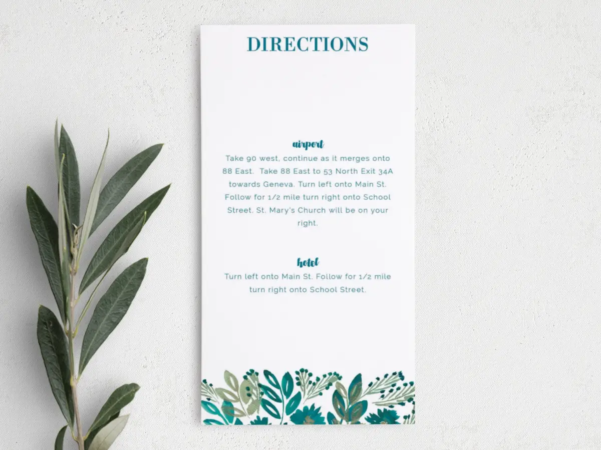 Step Information Card