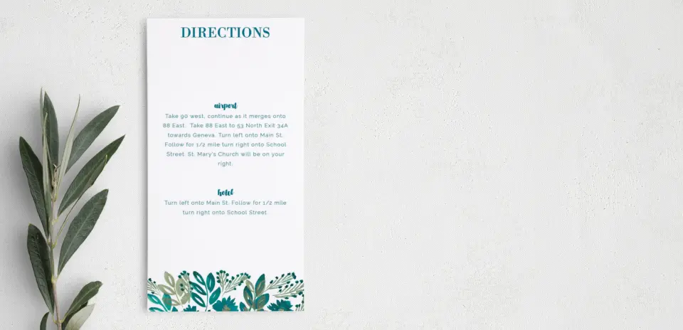 Step Information Card