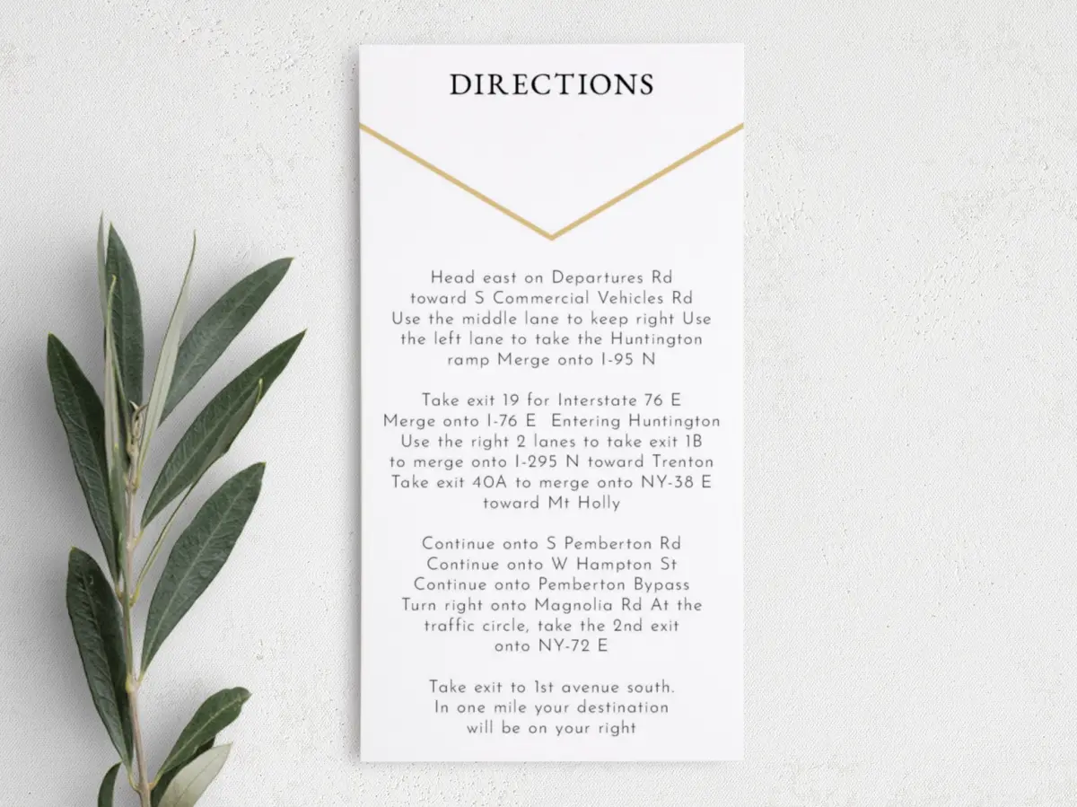 Step Information Card
