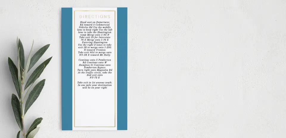 Step Information Card