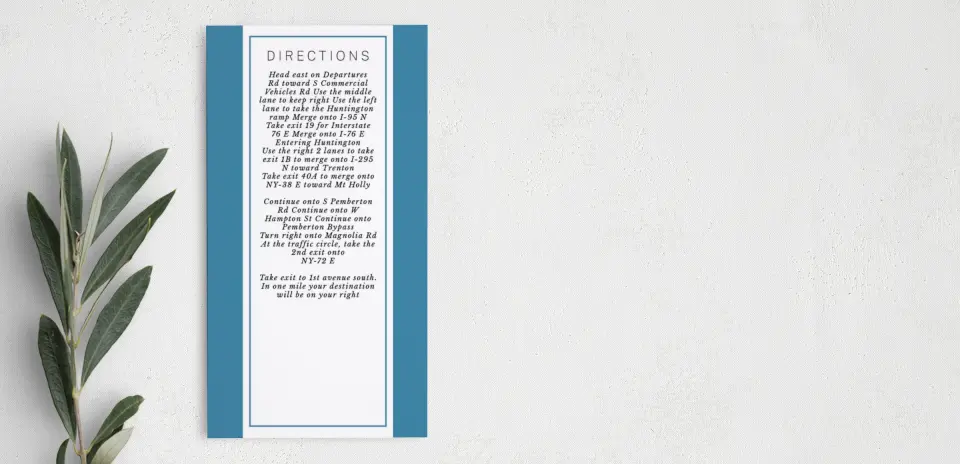 Step Information Card