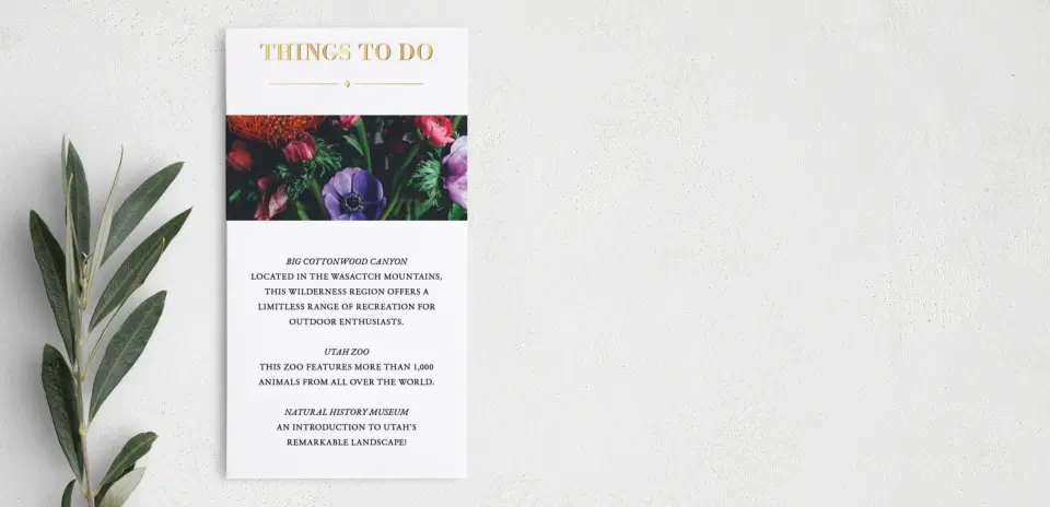 Step Information Card