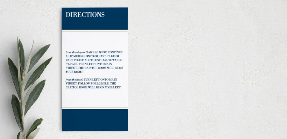 Step Information Card