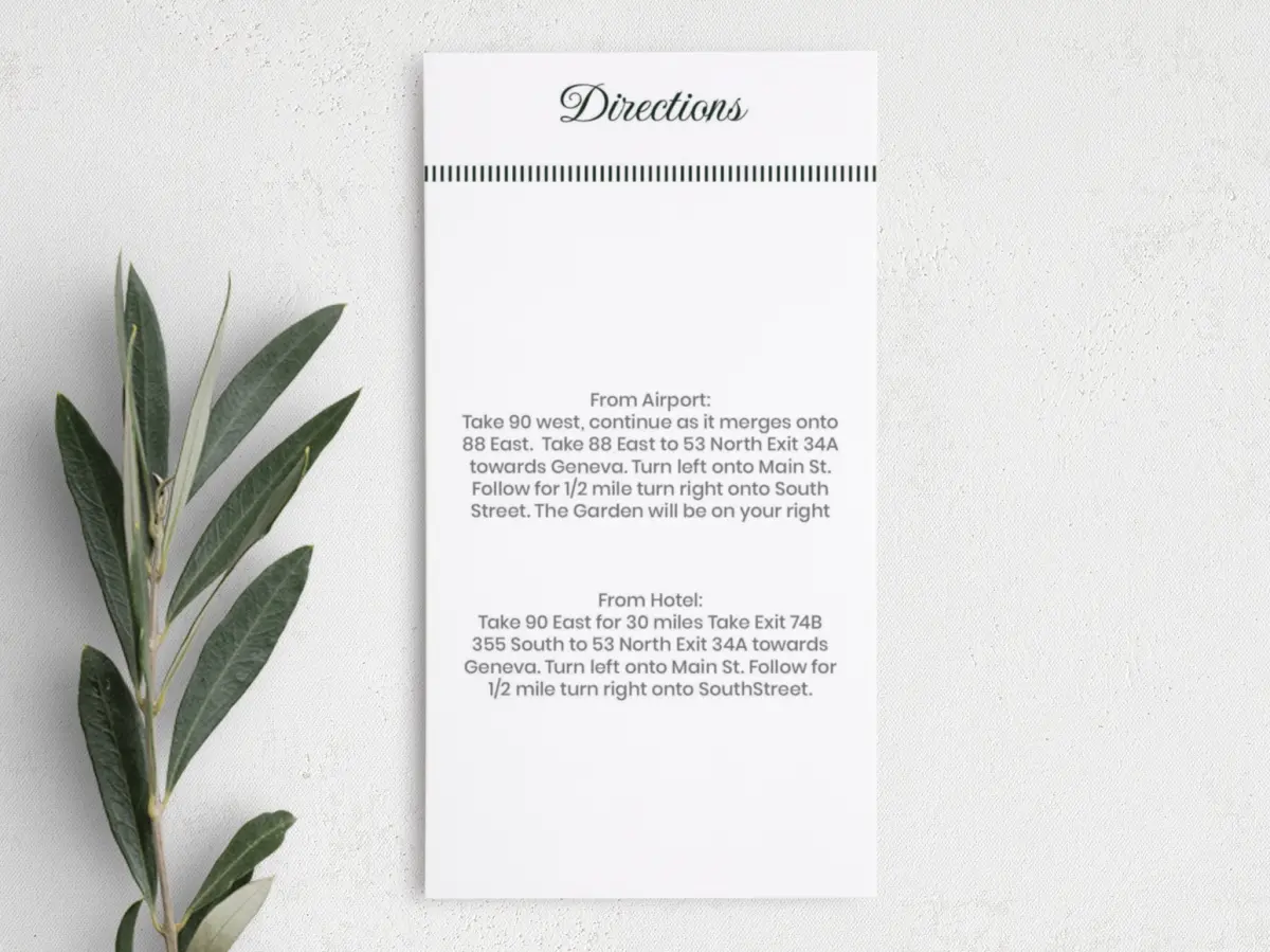 Step Information Card