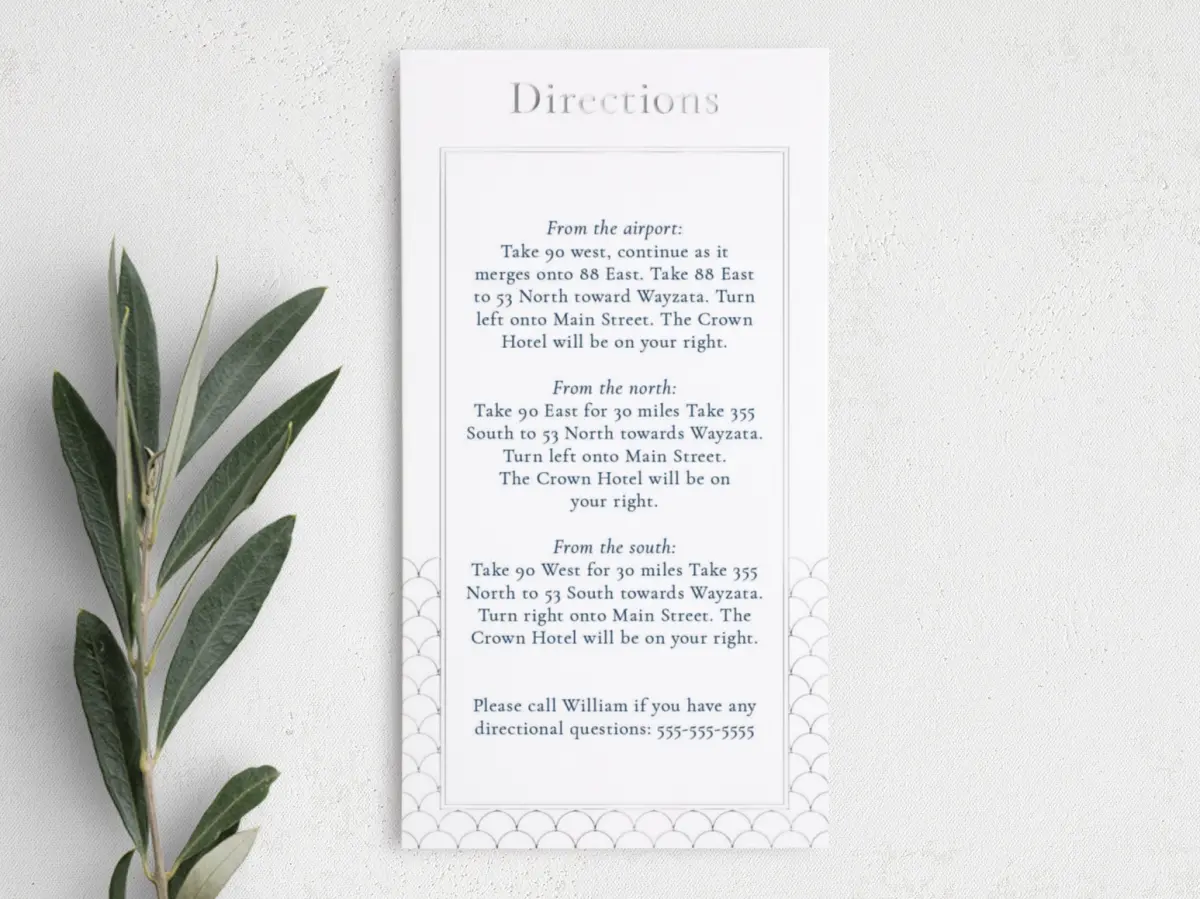 Step Information Card