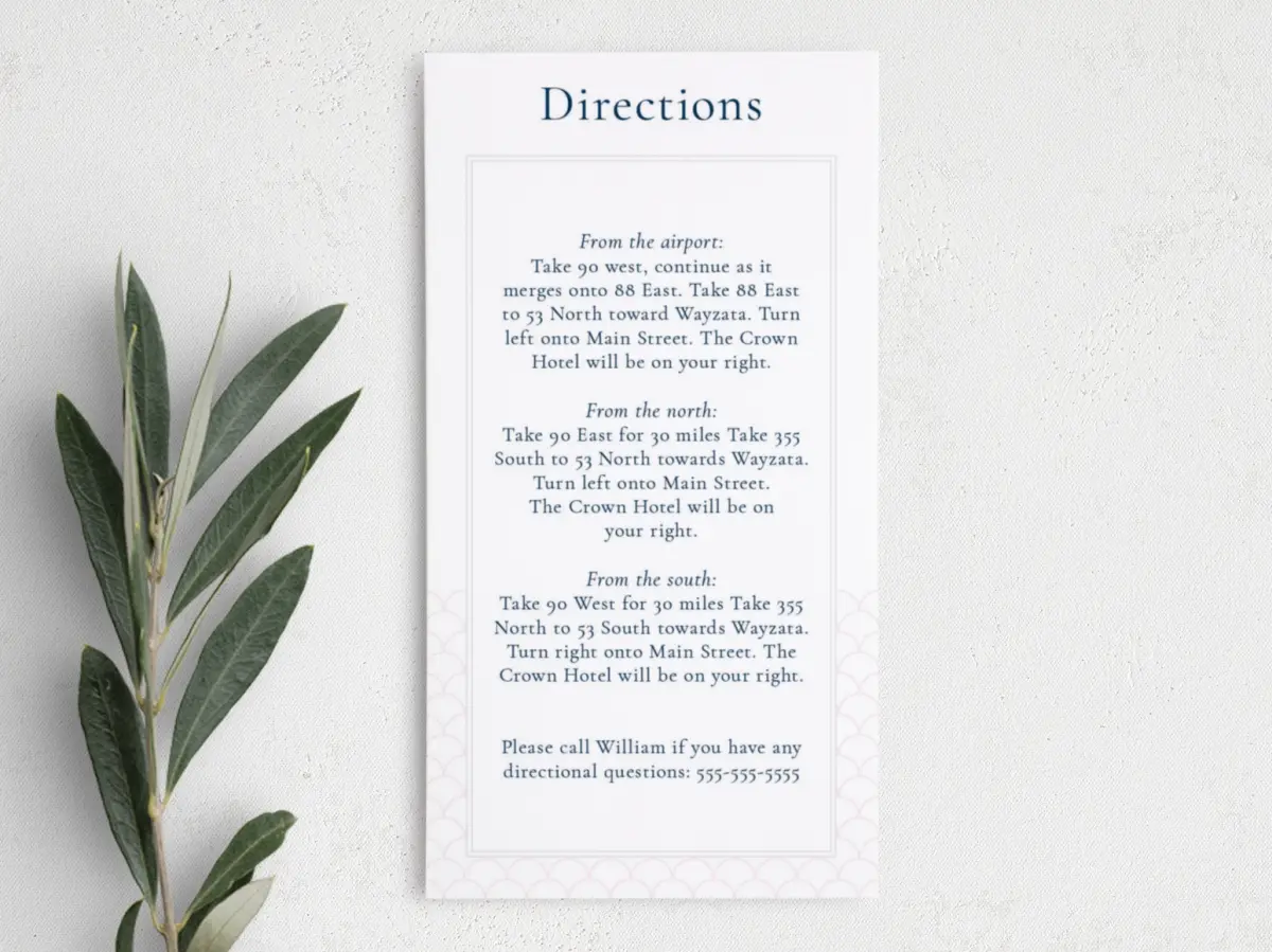 Step Information Card