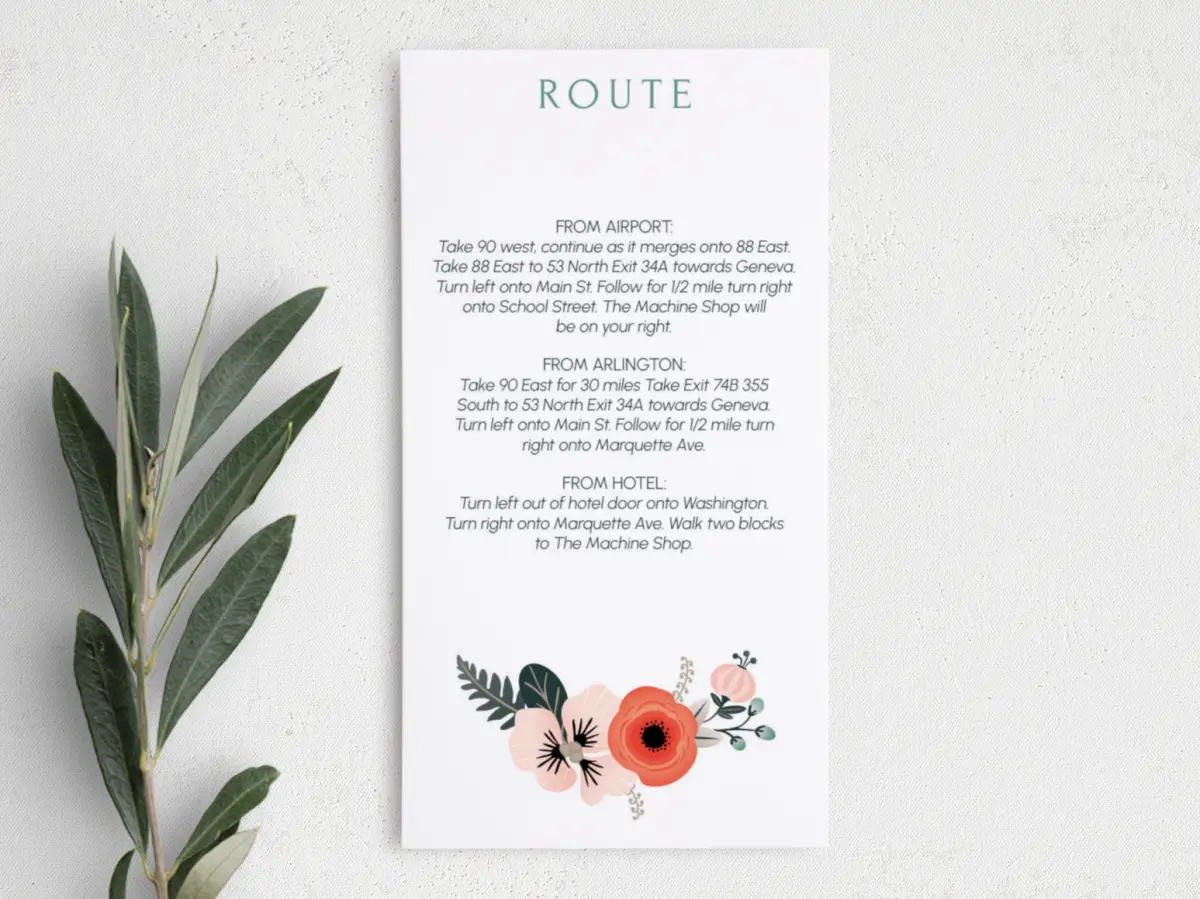 Step Information Card