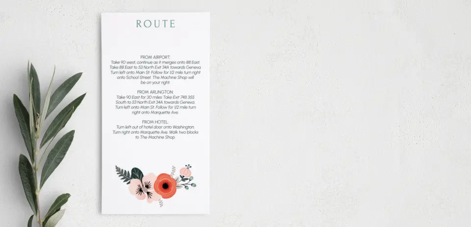 Step Information Card