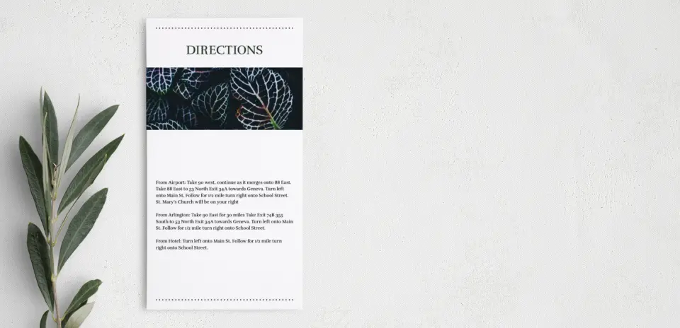 Step Information Card