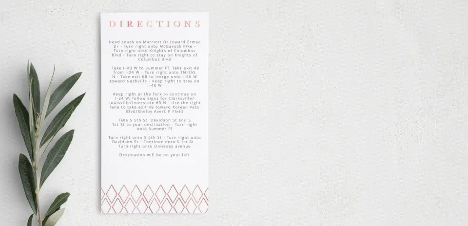Step Information Card