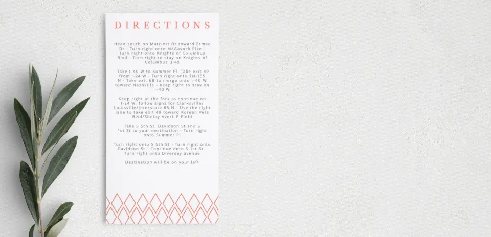 Step Information Card