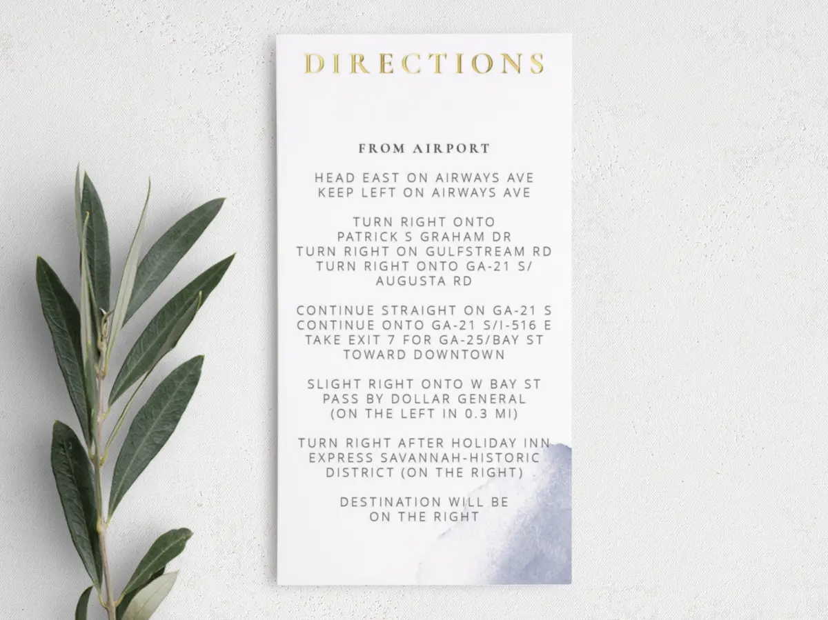 Step Information Card
