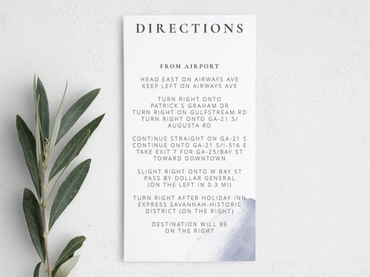 Step Information Card