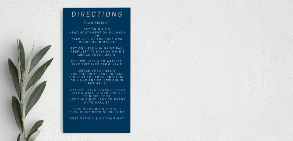 Step Information Card