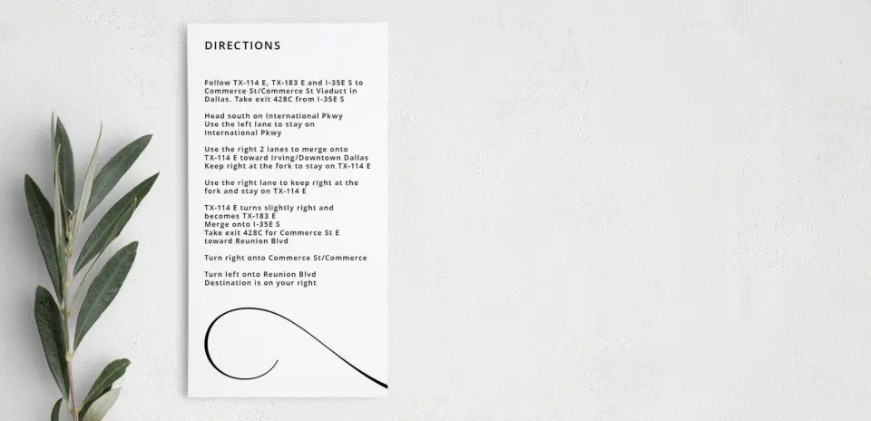 Step Information Card