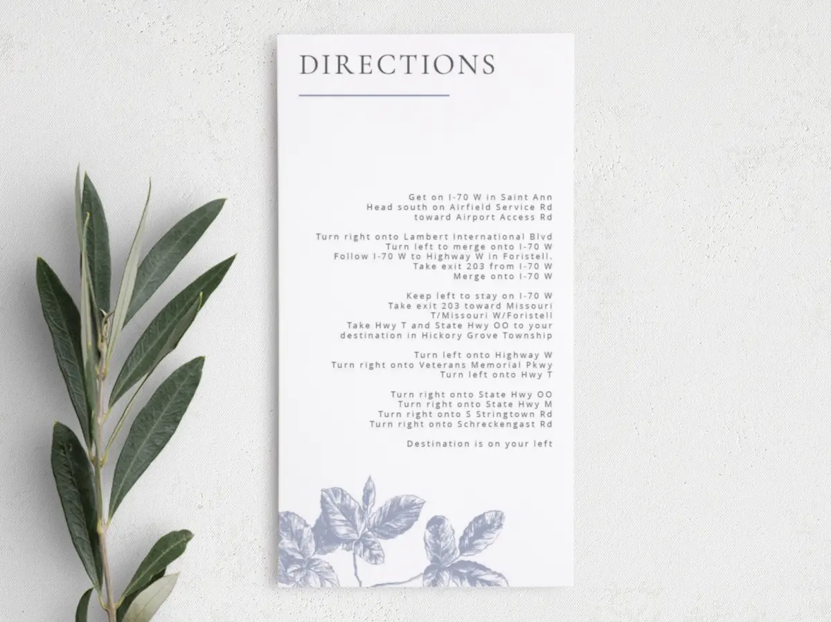 Step Information Card