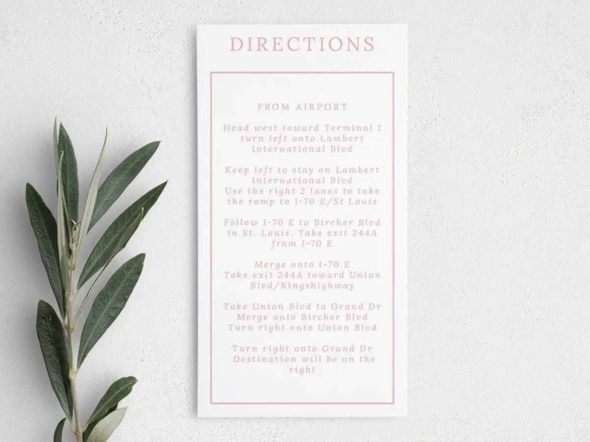 Step Information Card