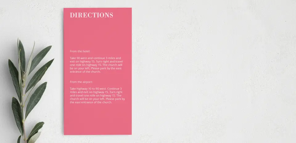 Step Information Card