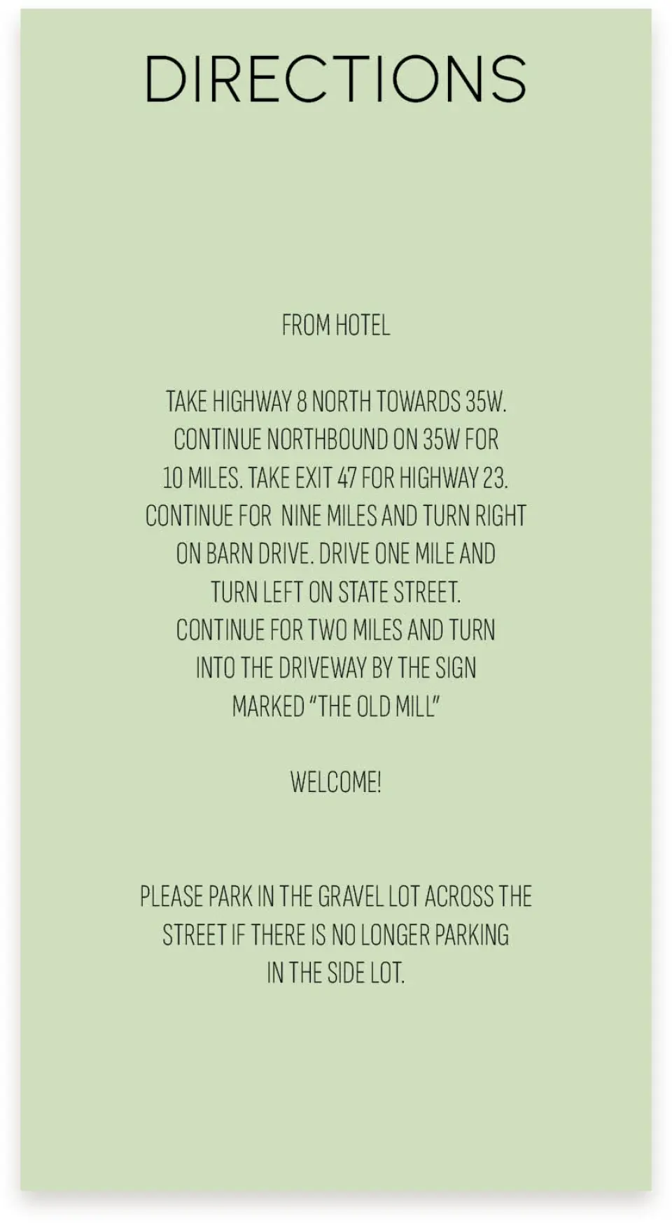 This is a  4" x 7.5" Information Cards (Pocket Invitation) called Sophisticated Succulents printed in full color on Premium Smooth paper