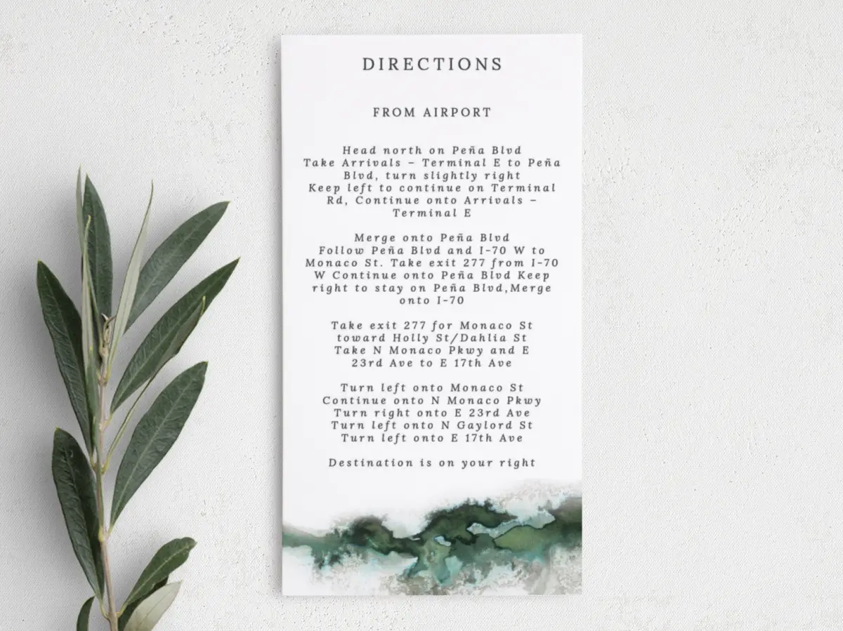 Step Information Card
