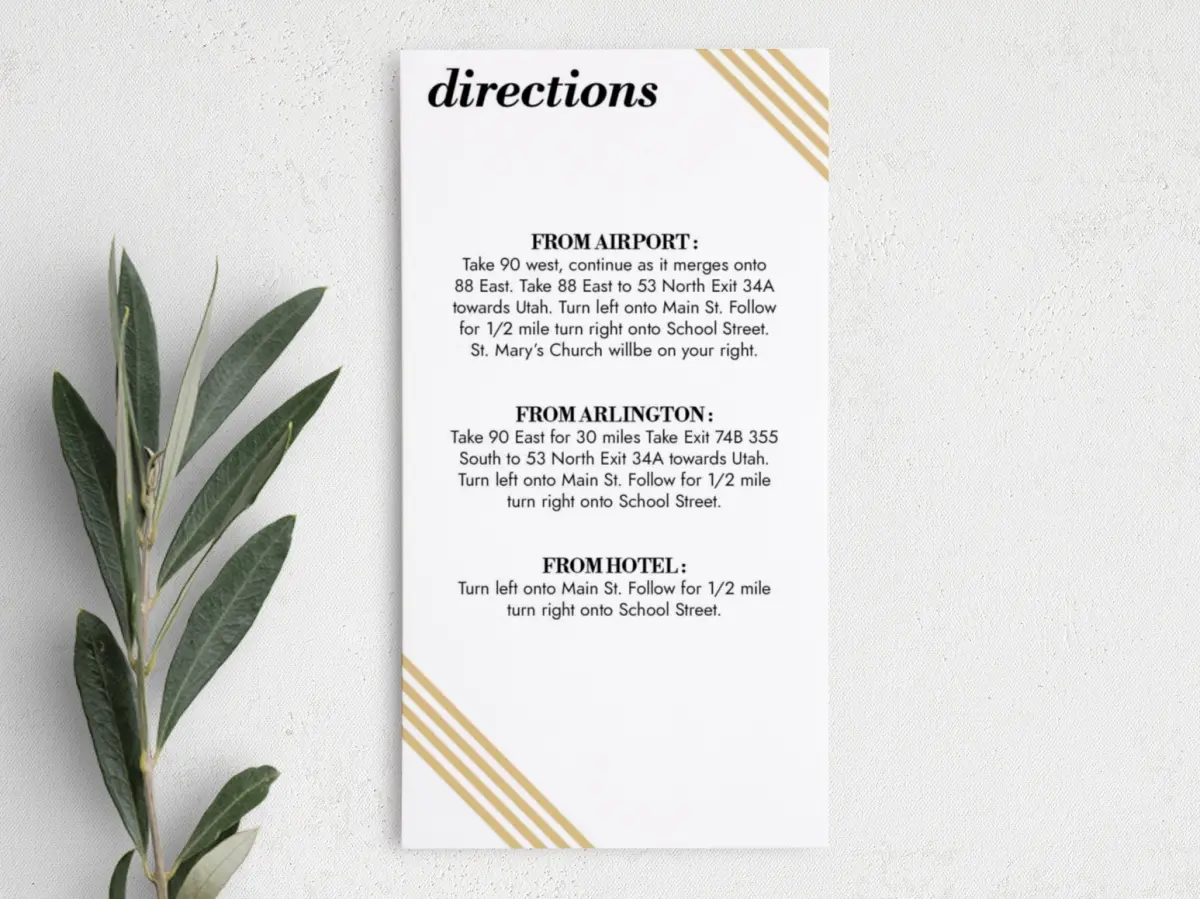Step Information Card