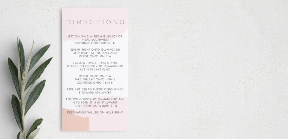 Step Information Card